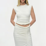 Simkhai - Valen Draped Jersey Top