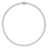 Dorsey - PETITE MARGUERITE RIVIÈRE NECKLACE IN LAB WHITE SAPPHIRE