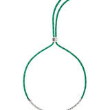 Dorsey - JAMES BEZEL LAB DIAMOND VERT PARACORD NECKLACE, 14K WHITE GOLD
