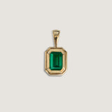 Kinn - Brooklyn Emerald Cut Pendant Emerald
