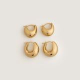 Kinn - Petite Bold Teardrop Hoop Earrings