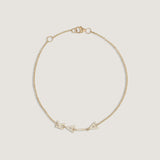Kinn - Bold Nameplate Bracelet Diamond