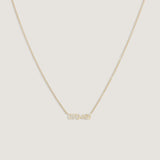 Kinn - Legacy Nameplate Necklace Diamond