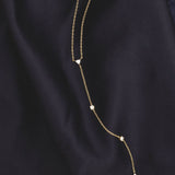 Kinn - Mixed Lariat Necklace Diamond