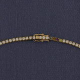 Kinn - Classic Diana Tennis Birthstone Bracelet 2.9ctw Yellow Gold