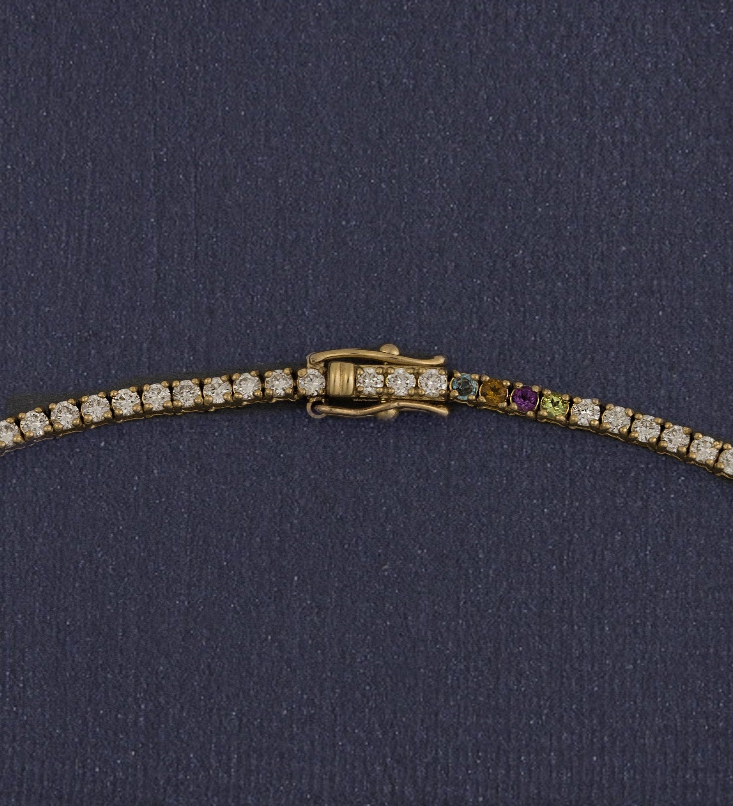 Kinn - Classic Diana Tennis Birthstone Bracelet 2.9ctw Yellow Gold