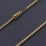 Kinn - Petite Diana Tennis Necklace Birthstones Yellow Gold