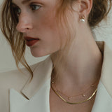 Kinn - Carter Herringbone Chain Necklace
