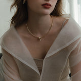 Kinn - Heirloom Curved Chain Necklace