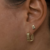 Kinn - Duet Huggie Earrings