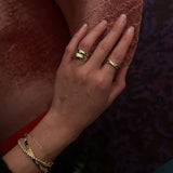 Kinn - Amelia January Birthstone Dome Ring Garnet