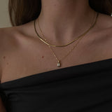 Kinn - Lyra Emerald Cut Pendant Diamond