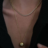 Kinn - Round Puffed Pendant Diamond