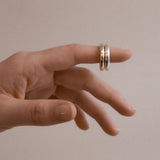 Kinn - Chunky Tube Ring Gold