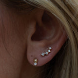 Kinn - Crawler Stud Earring Diamond