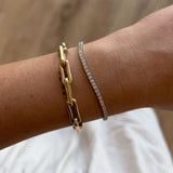Kinn - Classic Diana Tennis Bracelet 3.20ctw White Gold