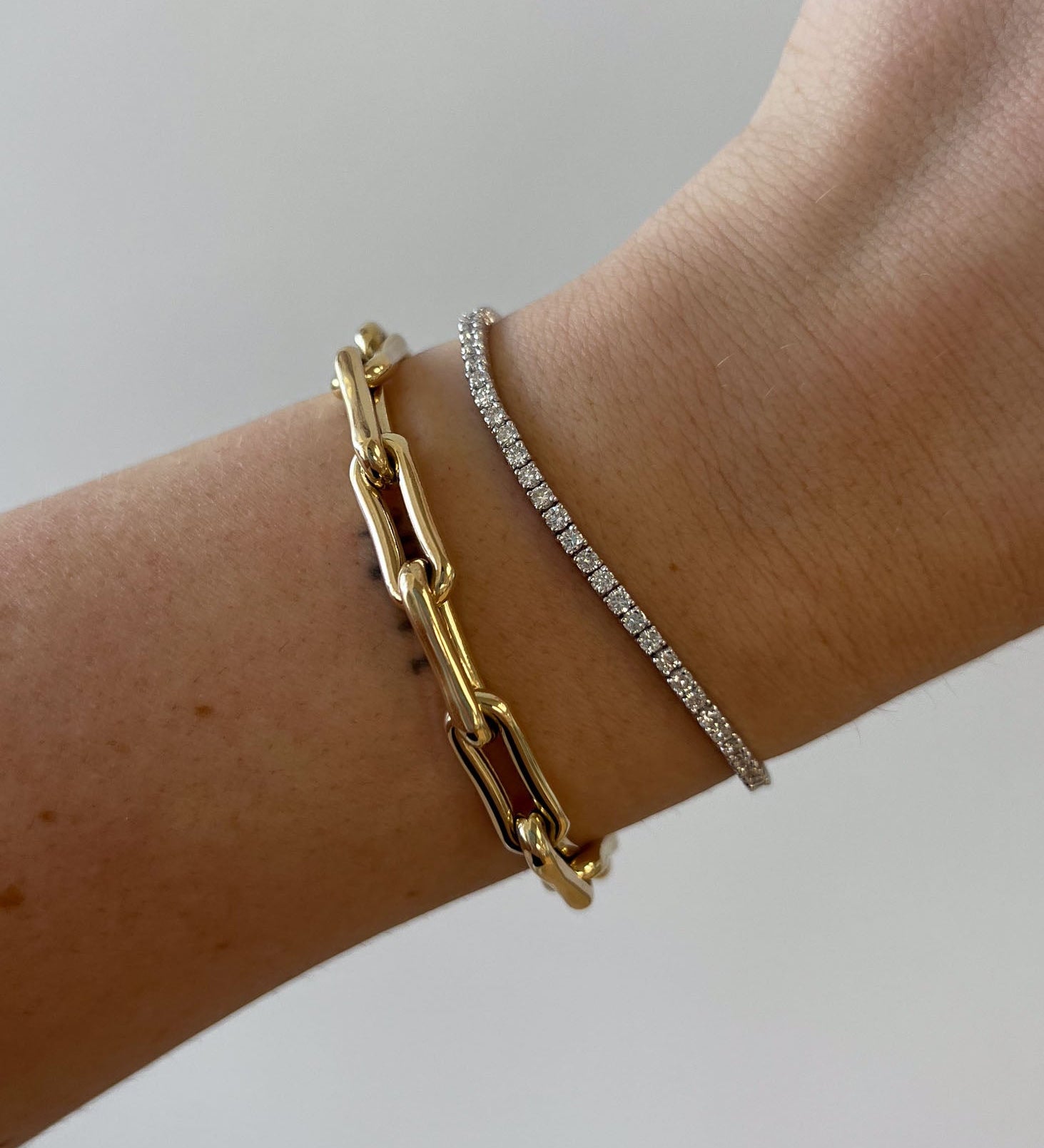 Kinn - Classic Diana Tennis Bracelet White Gold
