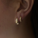 Kinn - Teardrop Hoop & Classic Huggie Earring Stack