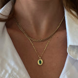 Kinn - Jardin Oval Pendant Emerald