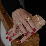 Kinn - Eddy Layered X Ring Diamond