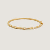 Kinn - Claudine Twist Bangle Bracelet Diamond