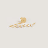 Kinn - Five Stone Chain Earrings Diamond