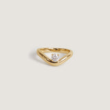 Kinn - Katherine Curved Ring Diamond