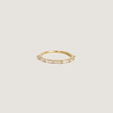 Kinn - Petite Baguette Half Eternity Ring Diamond