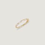 Kinn - Petite Baguette Half Eternity Ring Diamond