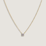 Kinn - Solitaire Floating Round Diamond Necklace