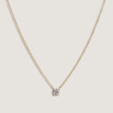 Kinn - Solitaire Floating Round Diamond Necklace