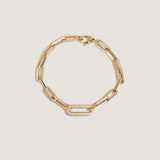 Kinn - Bold Pavé Diamond Link Chain Bracelet