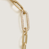 Kinn - Bold Pavé Diamond Link Chain Bracelet