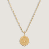 Kinn - Butterfly Coin Necklace Diamond