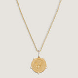 Kinn - Butterfly Coin Necklace Diamond
