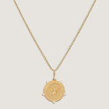 Kinn - Butterfly Coin Necklace Diamond