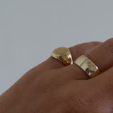 Kinn - Vertical Pavé Cigar Band Ring Diamond