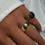 Kinn - Vertical Pavé Cigar Band Ring Diamond