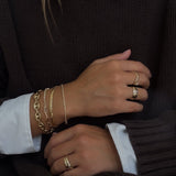 Kinn - Serena Baguette Tennis Link Bracelet Diamond
