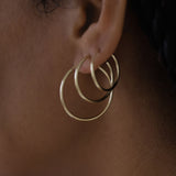 Kinn - Lightweight Hoop Earrings Small