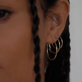 Kinn - Lightweight Hoop Earrings Small