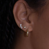 Kinn - Olivia Round Diamond Stud Earrings
