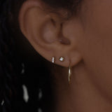 Kinn - Olivia Round Diamond Stud Earrings