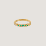 Kinn - Solis Ribbed Emerald Ring