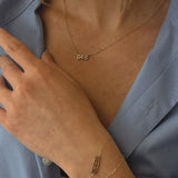 Kinn - Dear Kaia Nameplate Bracelet & Necklace Stack