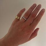 Kinn - Pavé Wave Ring Diamond