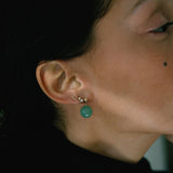 Kinn - Celeste Drop Earrings Green Quartz