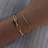Kinn - Coco Round Tennis Link Bracelet Diamond