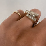 Kinn - Vintage Three Row Diamond Ring
