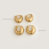 Kinn - Petite Bold Teardrop Hoop Earrings